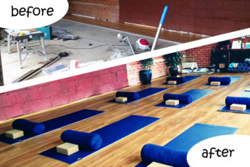 set up yoga studio on small budget