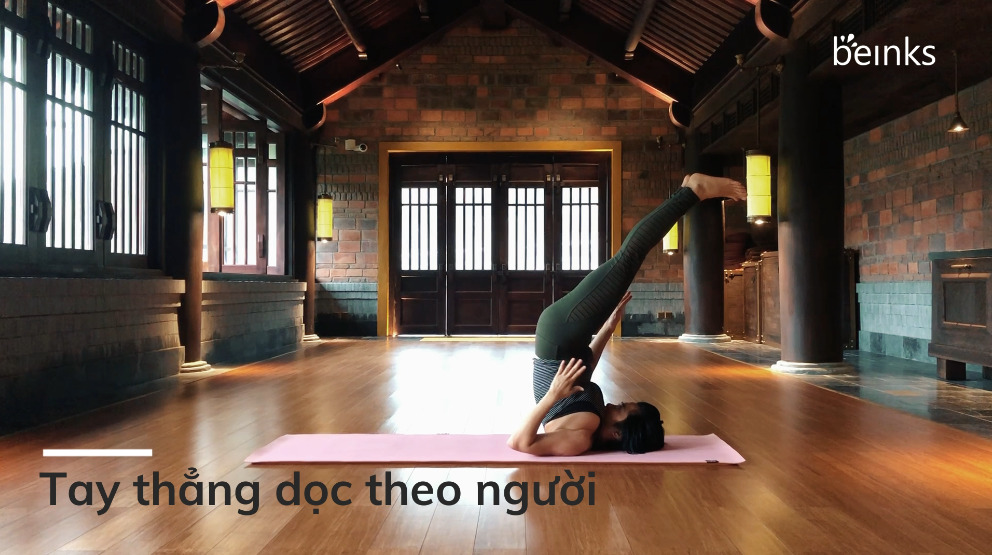 dung tren vai shoulderstand
